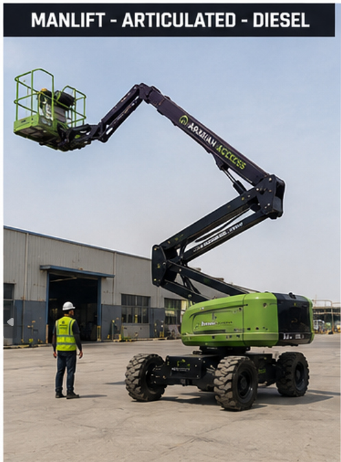 Articulated Manlift 20M — Arabian Access Equipment Rental UAE